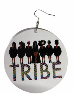 tribe earrings afrocentric jewelry natural hair accessories african american ear candy gift idea urban unique different christmas kwanzaa birthday women owned minority own business woman