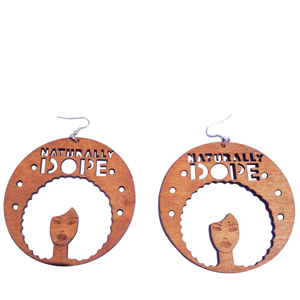 naturally dope earrings | Afrocentric earrings | natural hair earrings | afrocentric clothing | afrocentric fashion | afrocentric jewelry | afro earring 